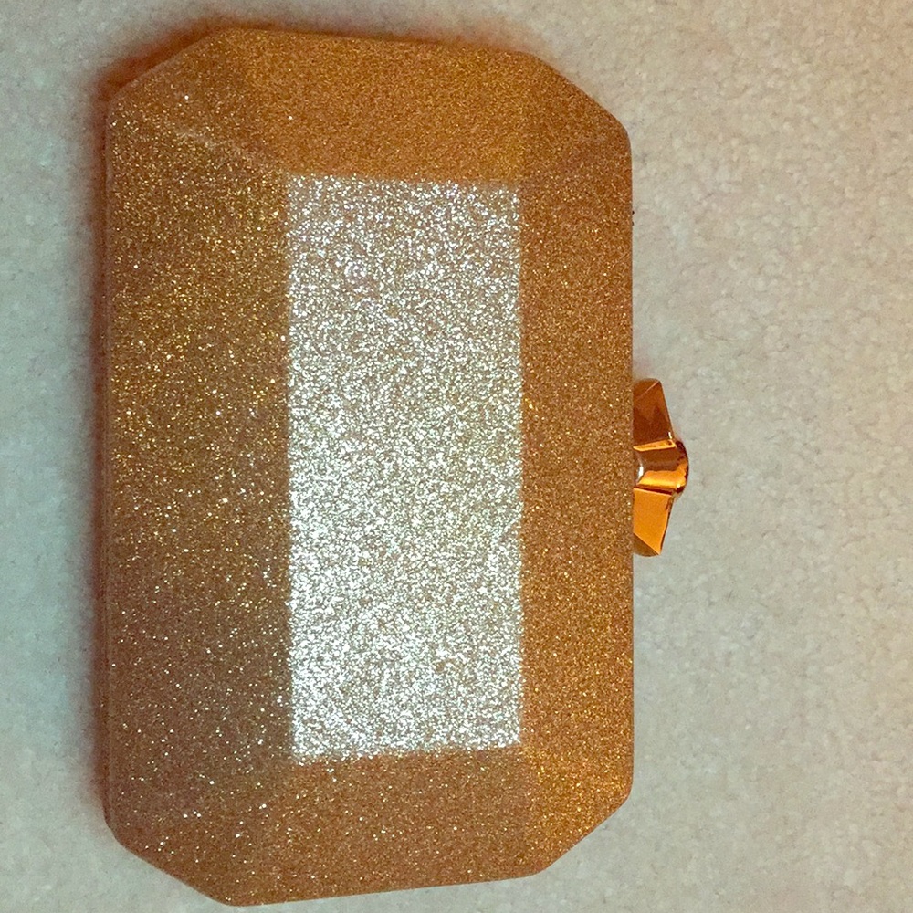Gold formal clutch